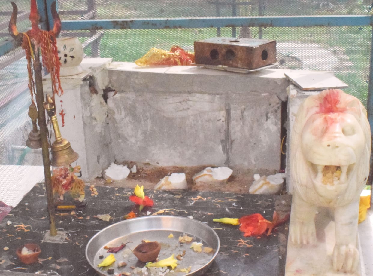 Sculptures of Sector-37 temple ruined, residents furious