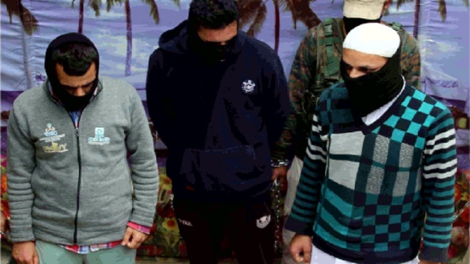 five hybrid terrorists arrested in srinagar baramulla and ogw in kupwara