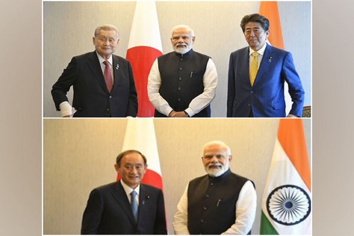 Prime Minister Narendra Modi met three former Prime Ministers of Japan
