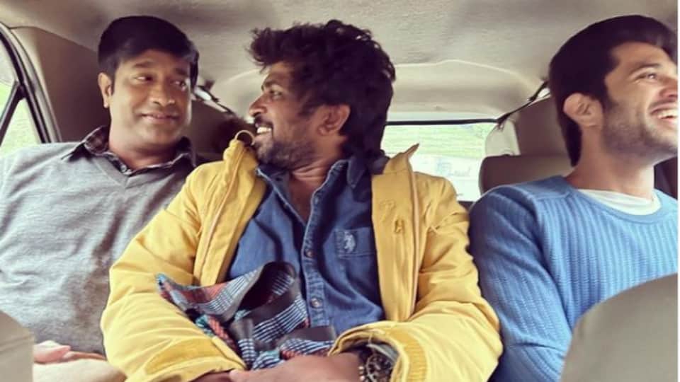 Kushi Samantha ruth prabhu shared a photo of co star Vijay Deverakonda and Shiva Nirvana enjoying a car ride