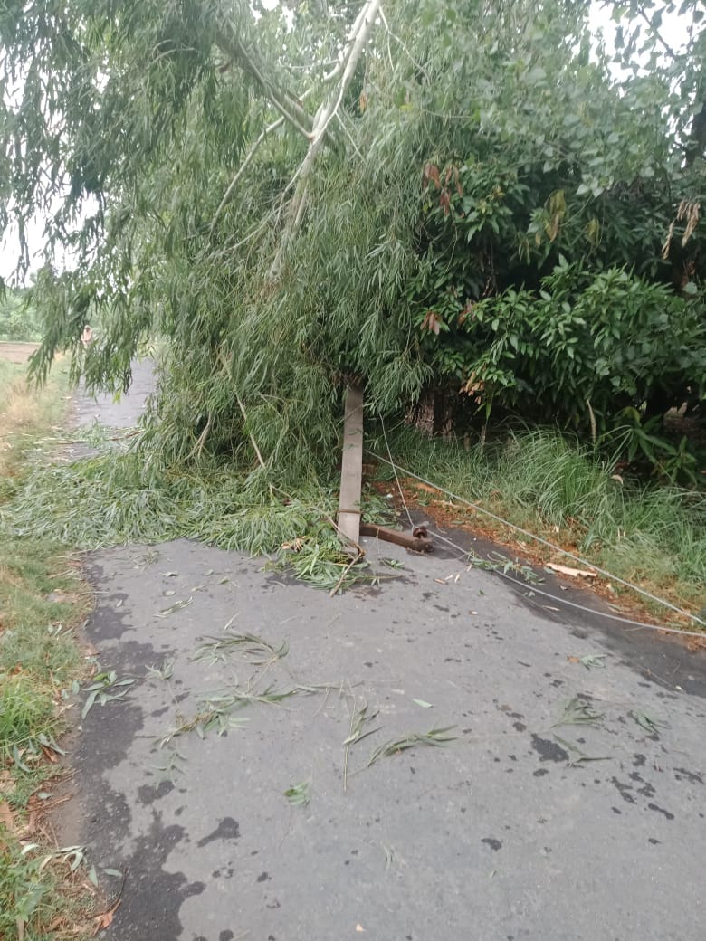 Lights of one and a half hundred villages were burning overnight due to the storm