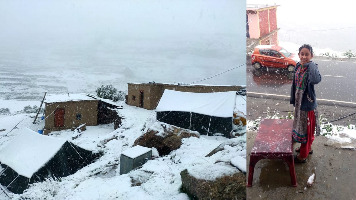Himachal Pradesh weather Lahaul valley receives fresh snowfalls Kullu rain IMD alerts bad weather till 27 May