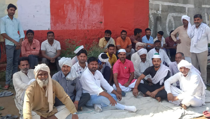 Farmers protested when the weighing fork was closed
