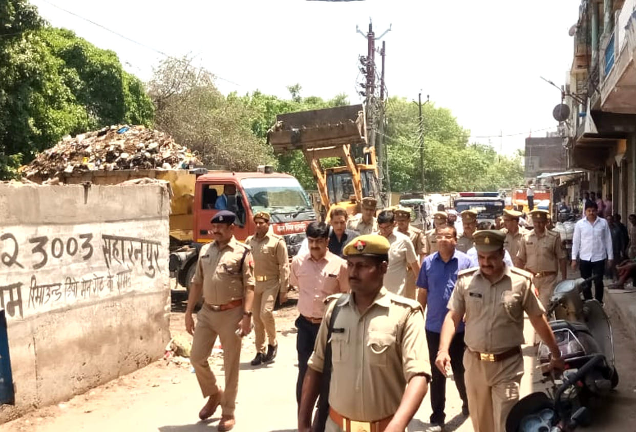 Administration's bulldozer on encroachment