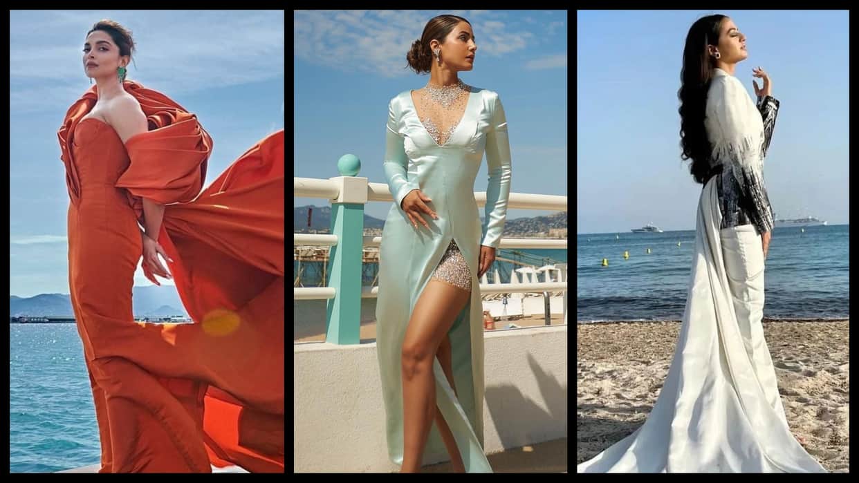 Cannes Photo Of The Day hina khan Deepika padhukone helly shah aditi rao hydari urvashi rautela masoommina wala hina khan 8th day looks in cannes film festival 2022