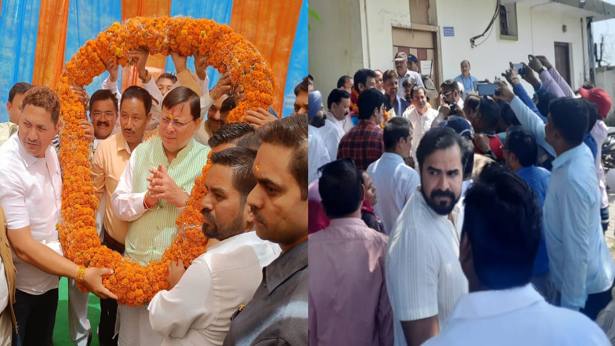champawat by election, CM Pushkar Singh Dhami, Congress state in-charge Devendra Singh Yadav and Harish Rawat Reached Champawat for campaign