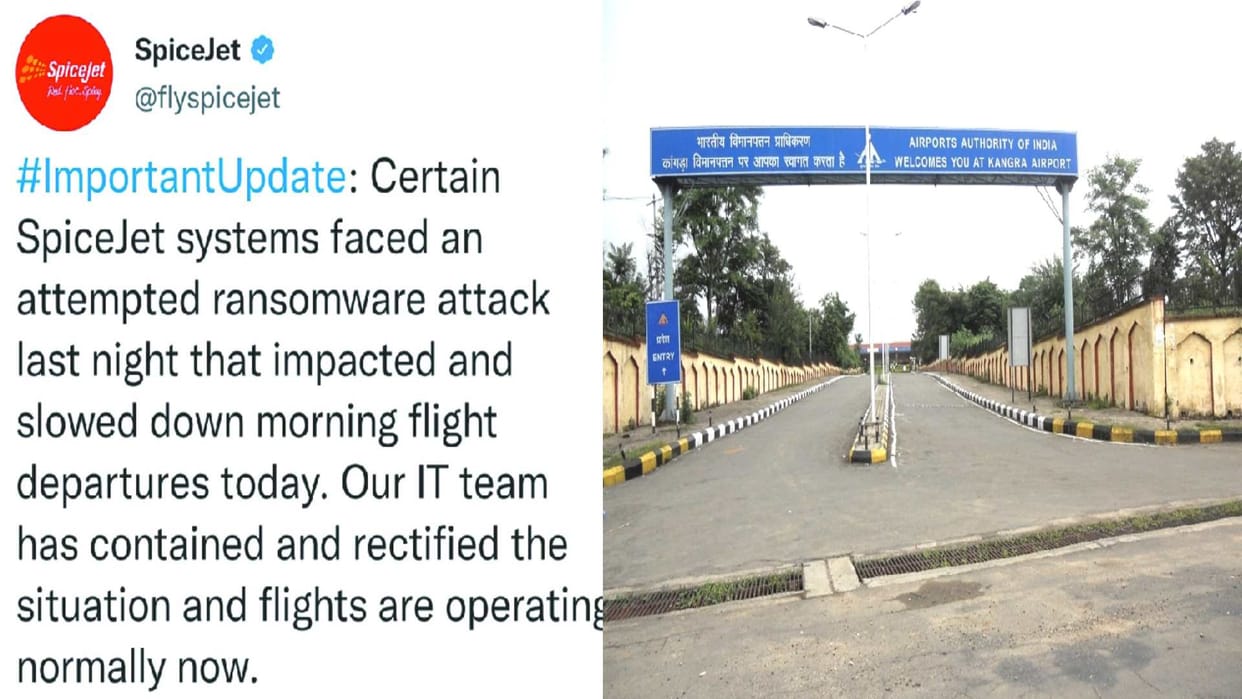 Dharamshala: Cyber attack on SpiceJet's operating system, flights halted at Gagal airport