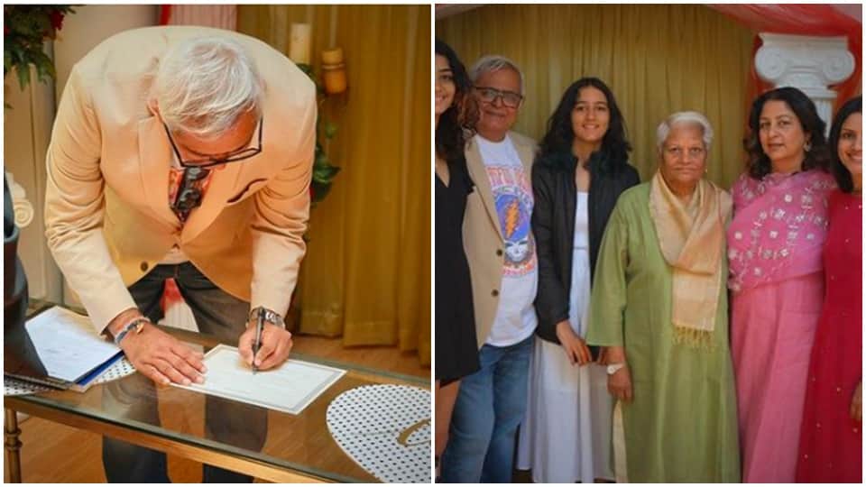 Hansal Mehta marries Safina Hussain after being together for 17 years