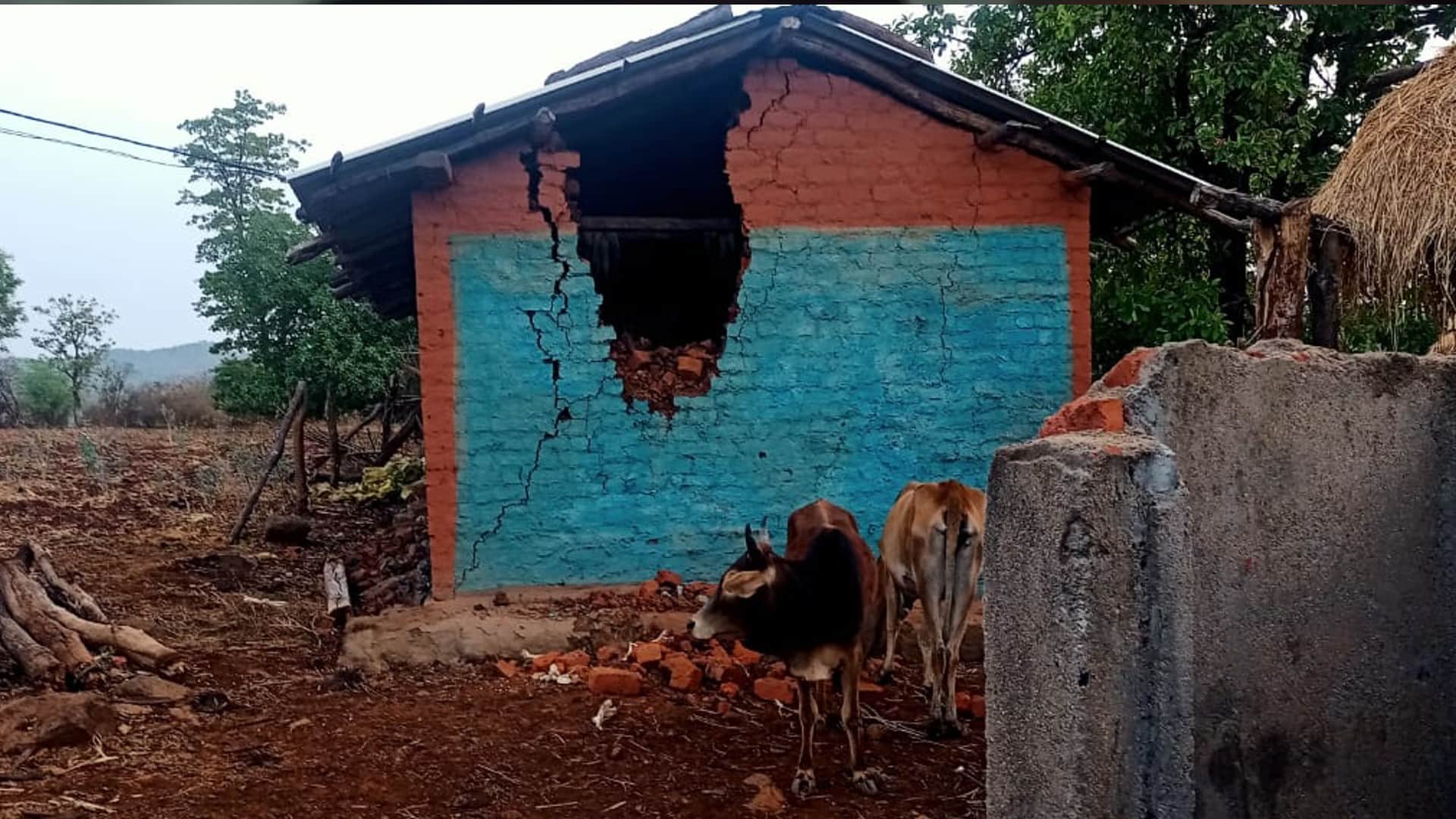 Dindori News: One woman dies after being crushed by a wild elephant, uproar late at night, three houses damaged