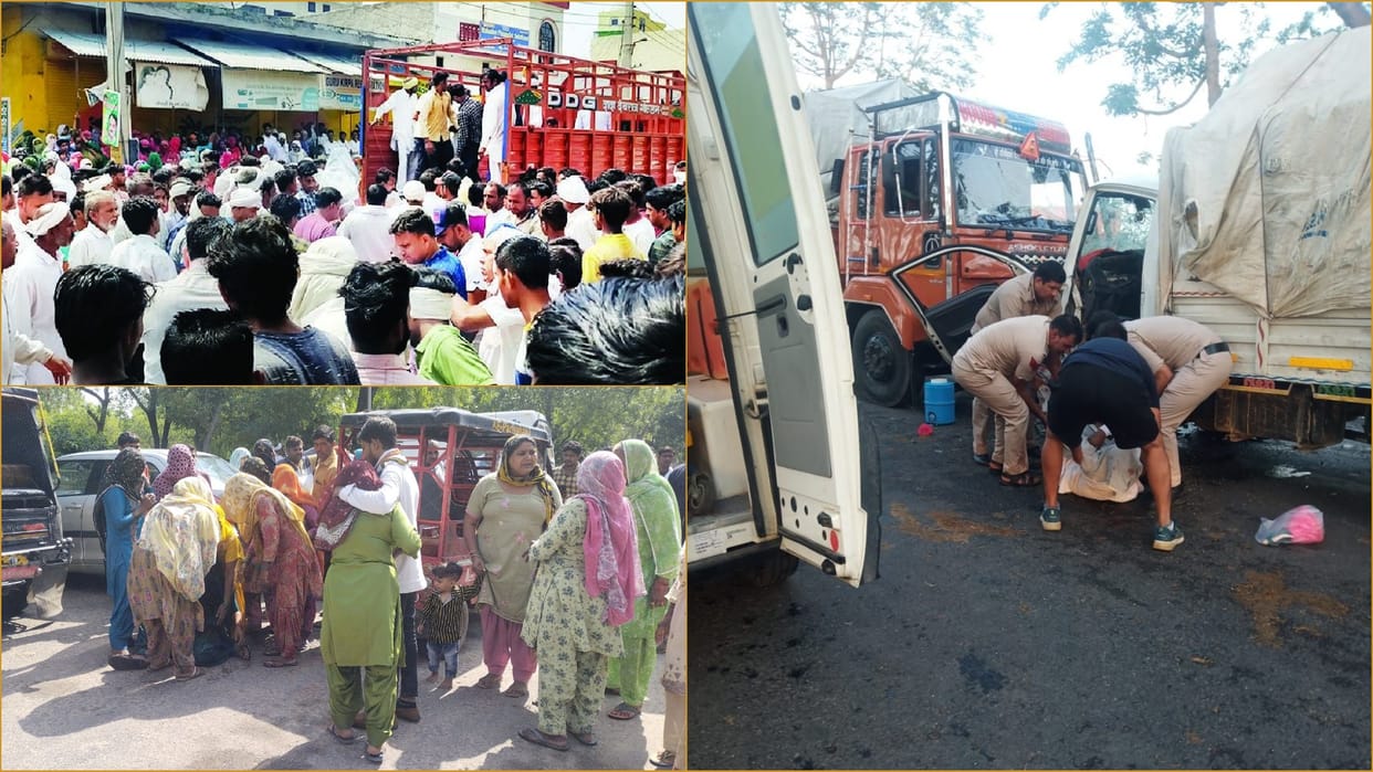 Seven people of Narnaund killed in road accident in Jind of Haryana