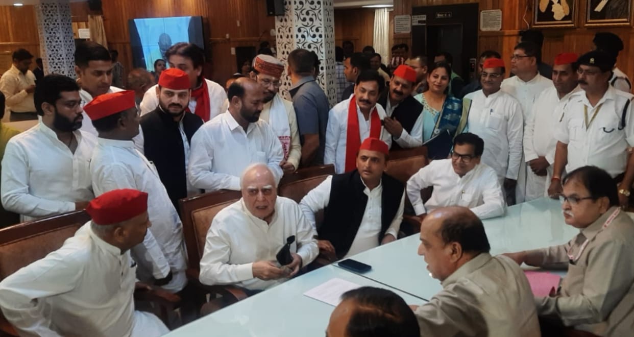 Lucknow: Samajwadi Party finalizes names of Dimple Yadav, Kapil Sibal, Javed Ali for Rajya Sabha, official list not released