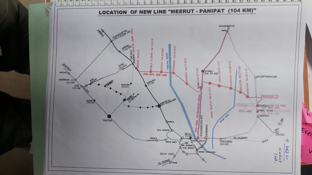 Demand to release funds for Meerut-Panipat railway line