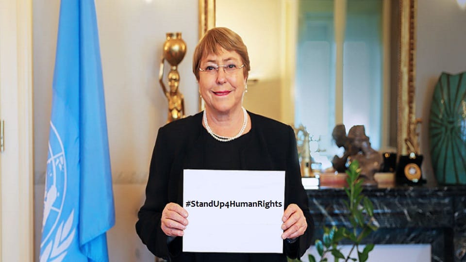 UN officials Michelle Bachelet reached China for six days visit