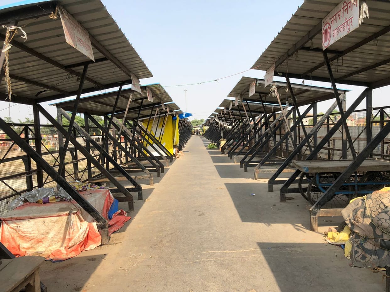 Desolated but the municipal corporation could not make the vending zone