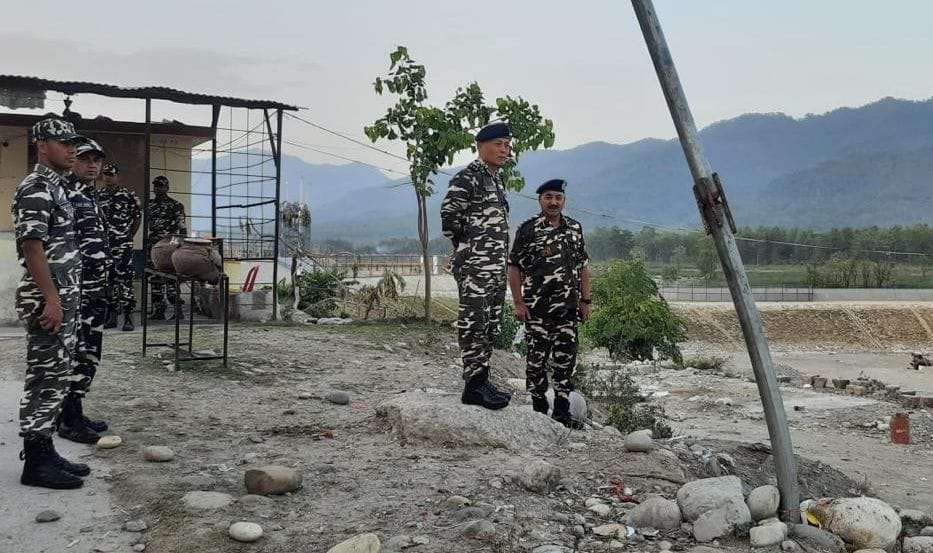 Inspection By IG of SSB in Nepal Border Banbasa