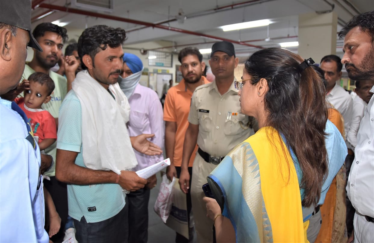DC reached the district hospital at nine in the morning