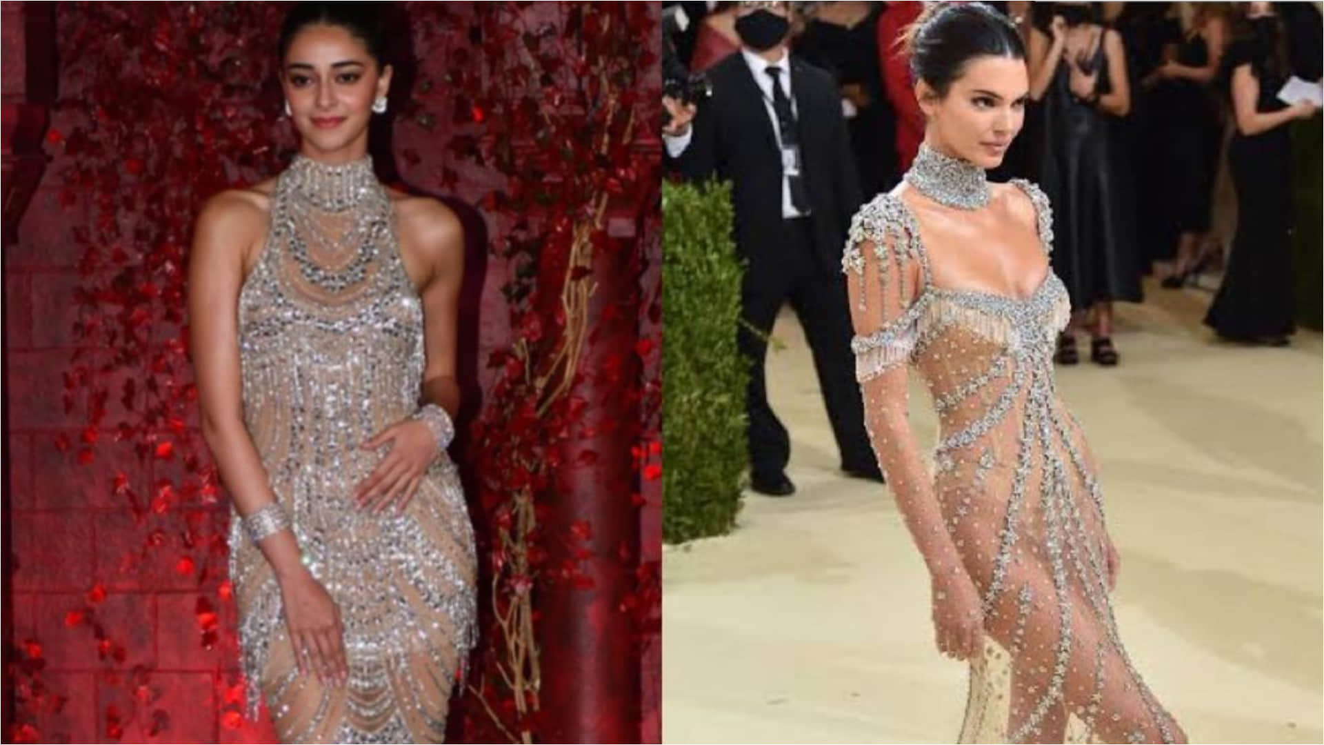 karan johar 50th birthday bash ananya pandey look inspired by kendall jenner met gala look