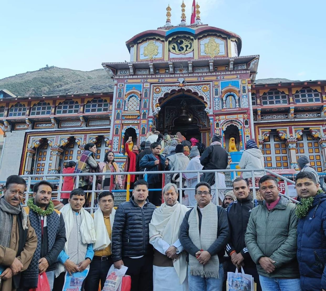 MP Tirath Singh Rawat visited Badrinath