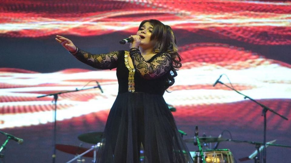 Singer Pankaj Udas performed at Hunar Haat in Agra at Wednesday night