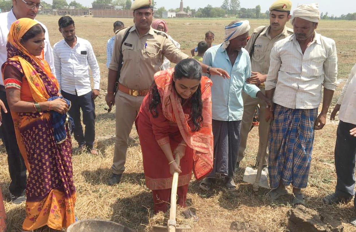 bhumi poojan,Amrit Sarovar Yojana