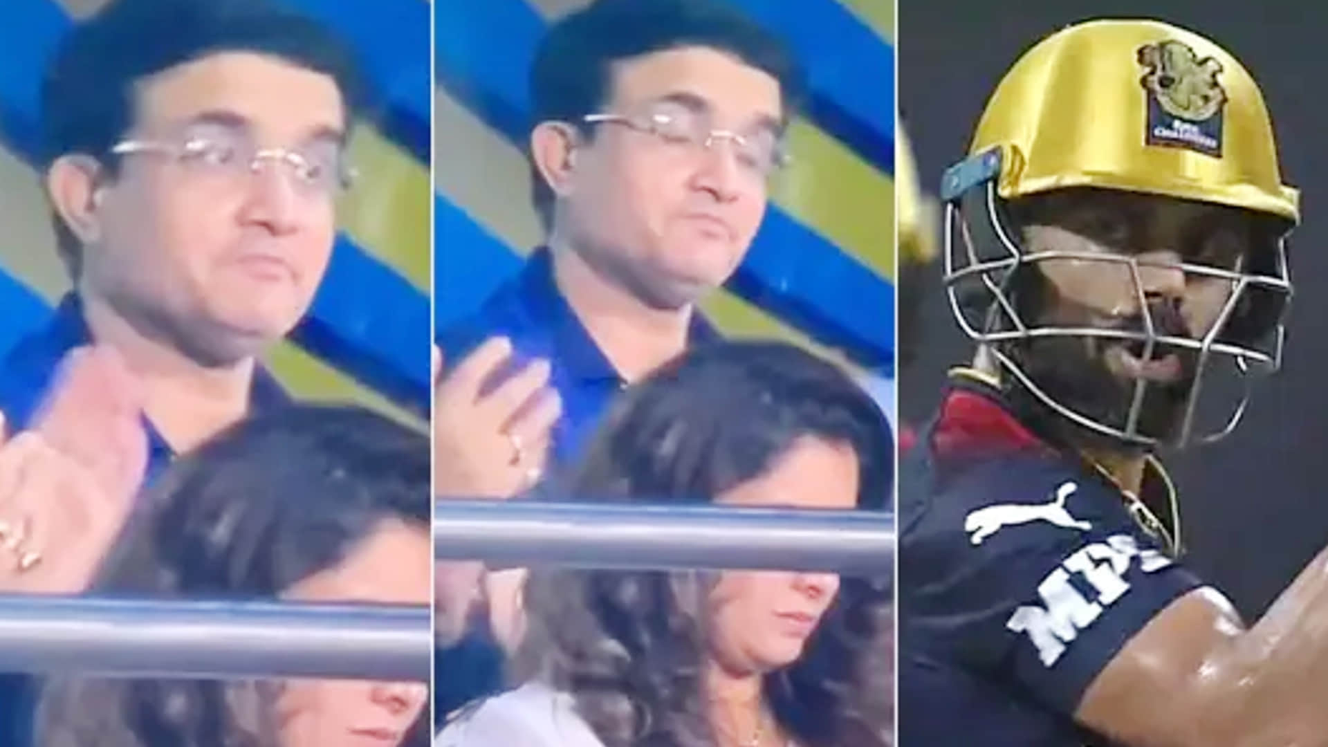 IPL 2022 LSG vs RCB Eliminator Photos: Sourav Ganguly reaction on Virat Kohli four, See Video; Gautam Gambhir was furious after Rahul dropped the catch
