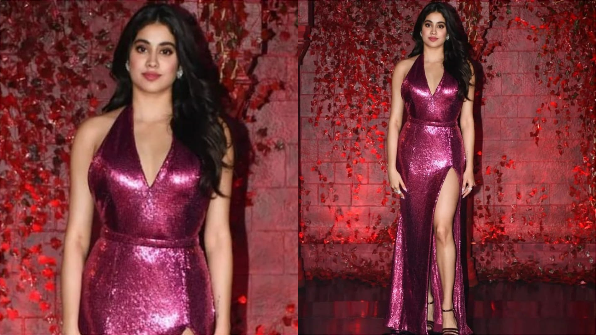 janhvi kapoor sunkissed photos in blue crop top with jeans