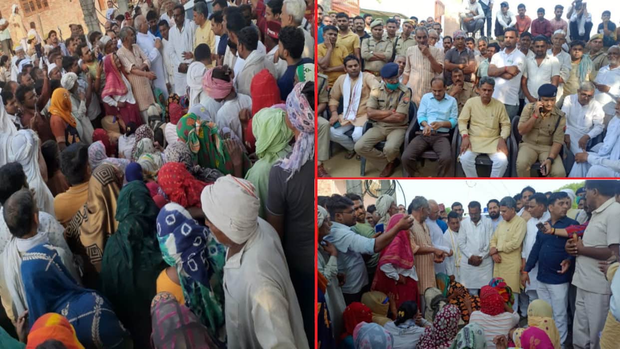 Mother and two daughter died by eating poison for being hurt by raid, ate poison, Uproar in Baghpat, six including SI sued