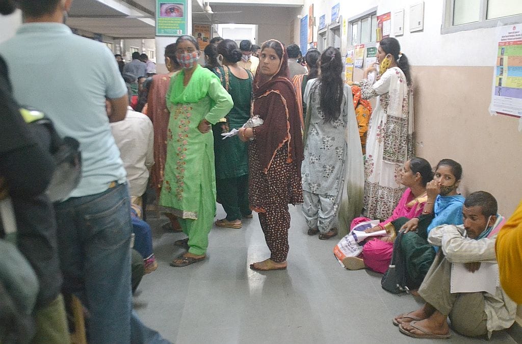 First line for slip in medical college, then wait for treatment