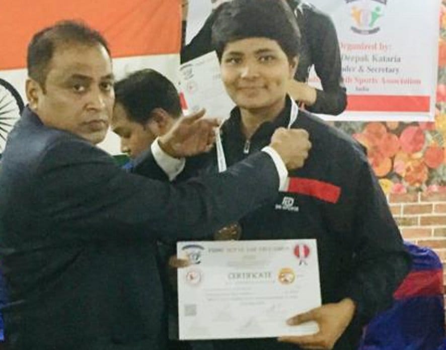 Shraddha won gold in international wrestling competition