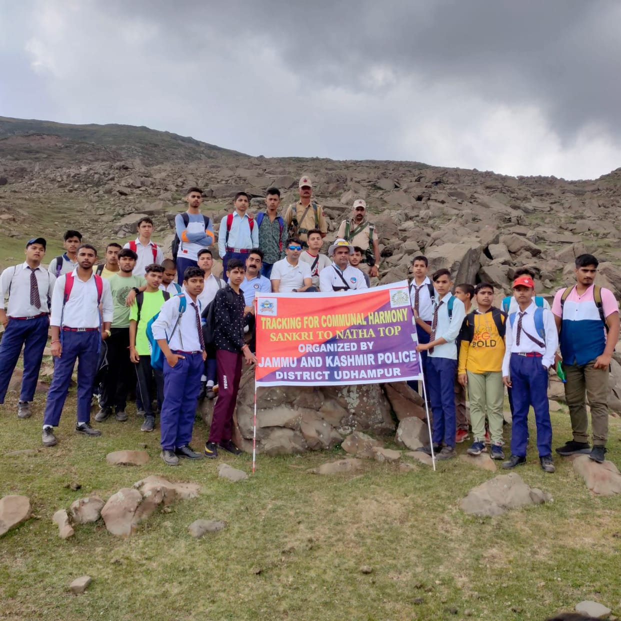 The message of communal harmony given by trekking tour