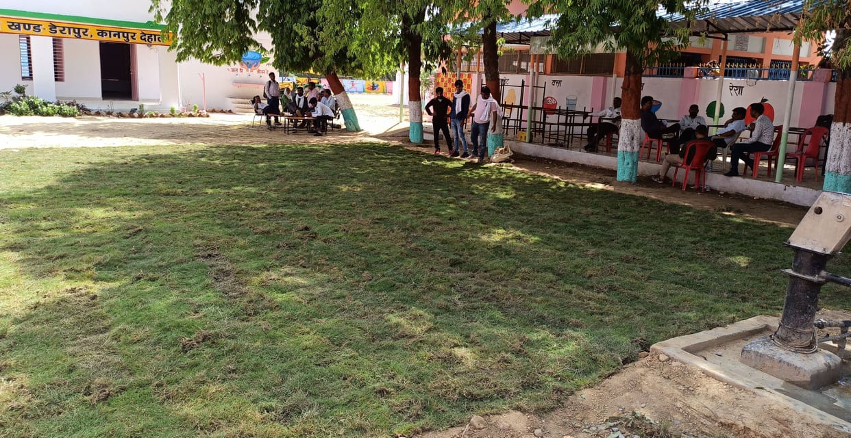 Kanpur dehat : Before the arrival of the President, the eyes began to shine, the fast growing Amrit Vatika, the construction of open gym and lake