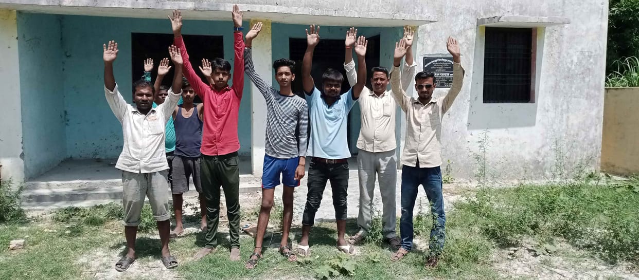 Villagers demonstrated