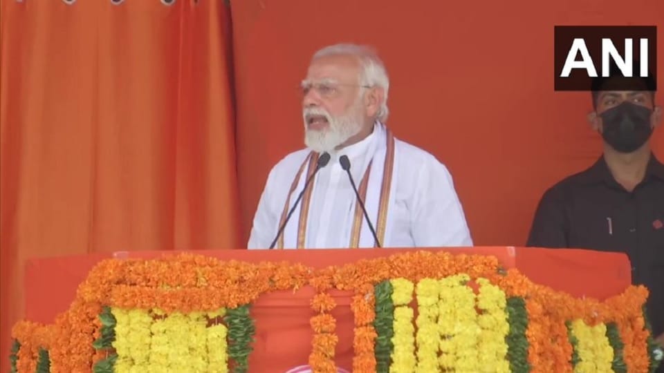 Pm Modi Chennai Hyderabad Visit Today Know Latest News in Hindi, big attack on Pariwarwaadi parties