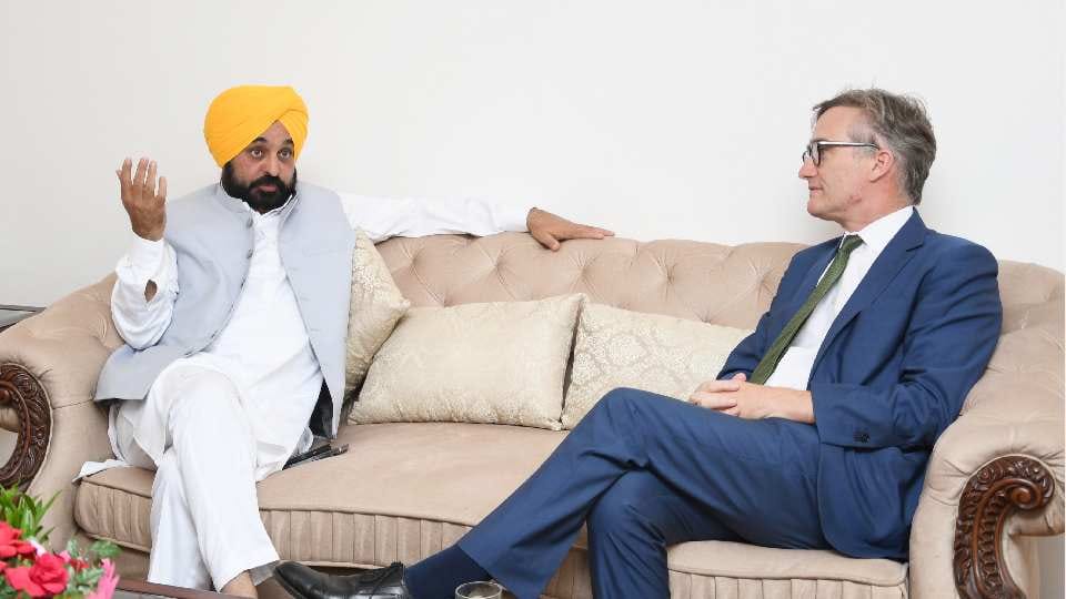 CM Bhagwant Mann met British High Commissioner today