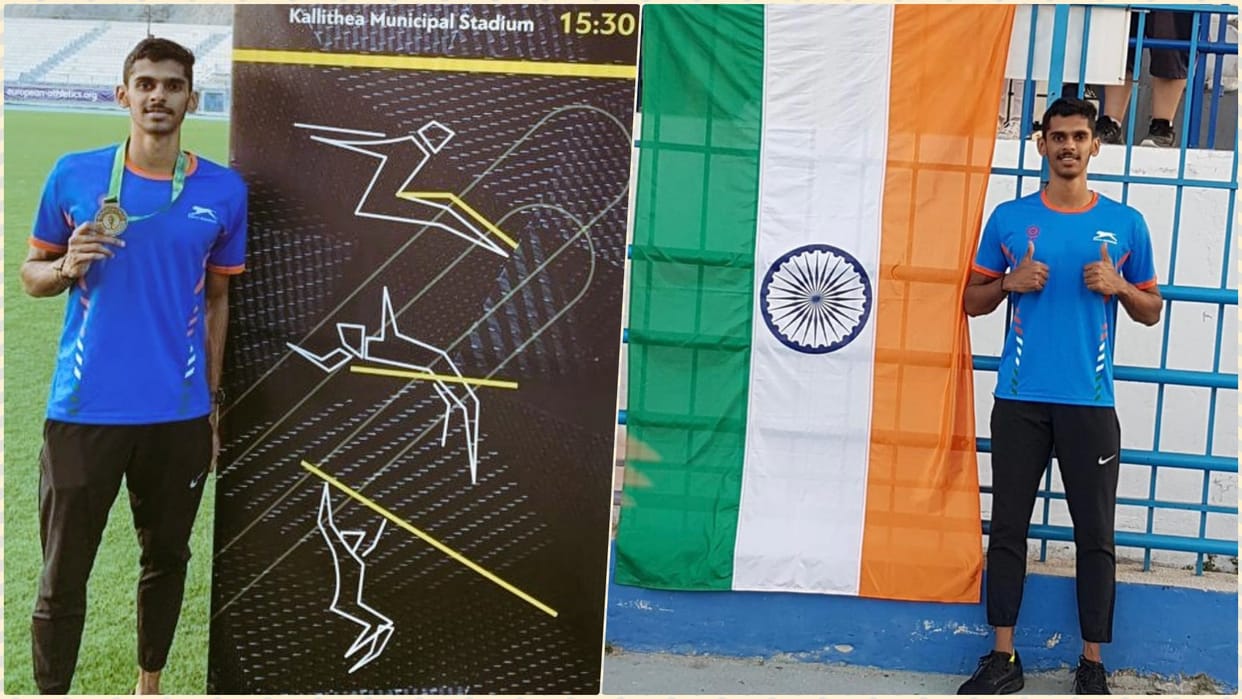 Indian Athlete Murali Sreeshankar wins gold medal at 12th International Jumps Meeting in Greece