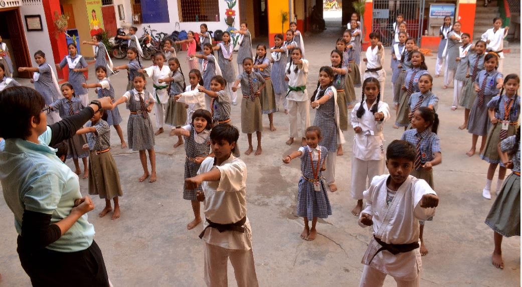 Courageous daughters will rain punch along with self defence camp launched by Manav Academy of Martial Arts