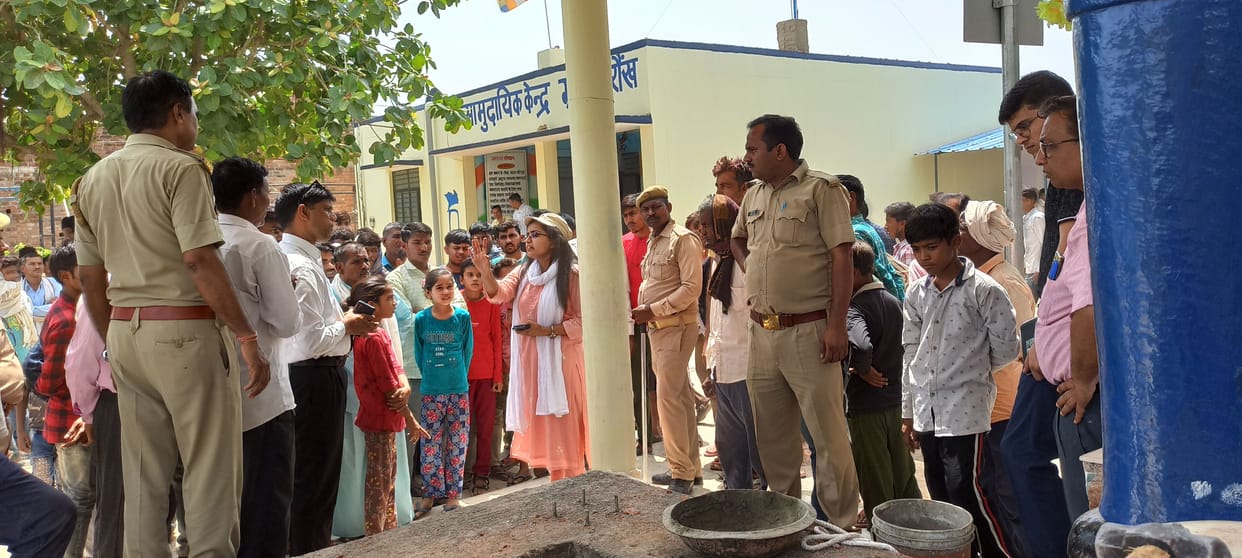 Kanpur Dehat: Villagers uproar over removal of old Ambedkar statue in President's village Paraunkh