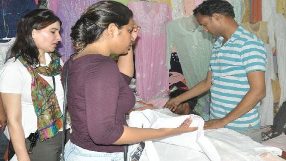 Metal sculptures and embroidery on clothes attracting people know what is special in Hunar Haat