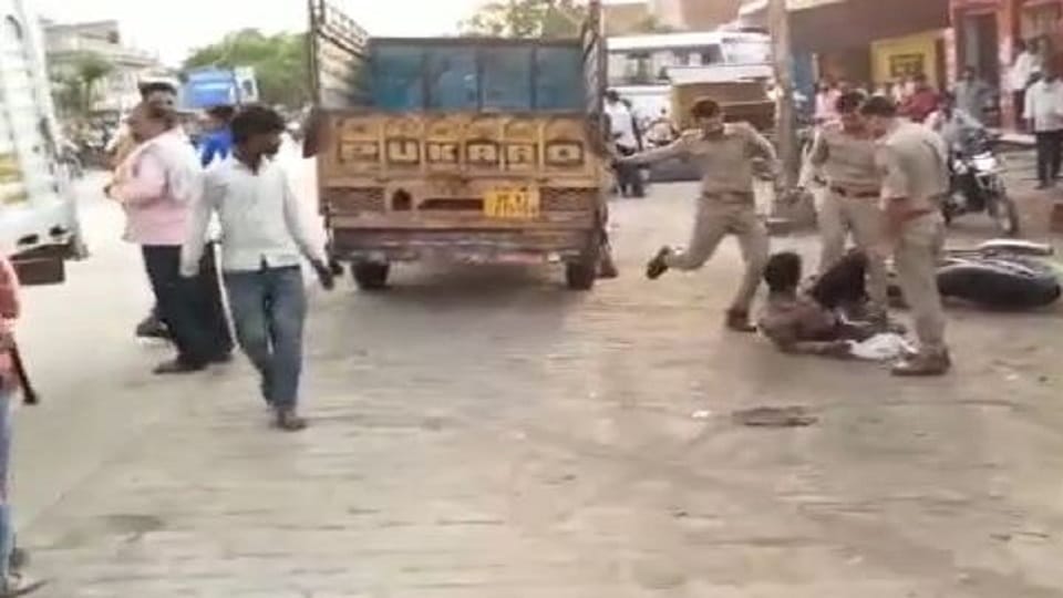 SDM narrowly escaped from tractor of Chambal Mafia then  two arrested and beaten up fiercely by police