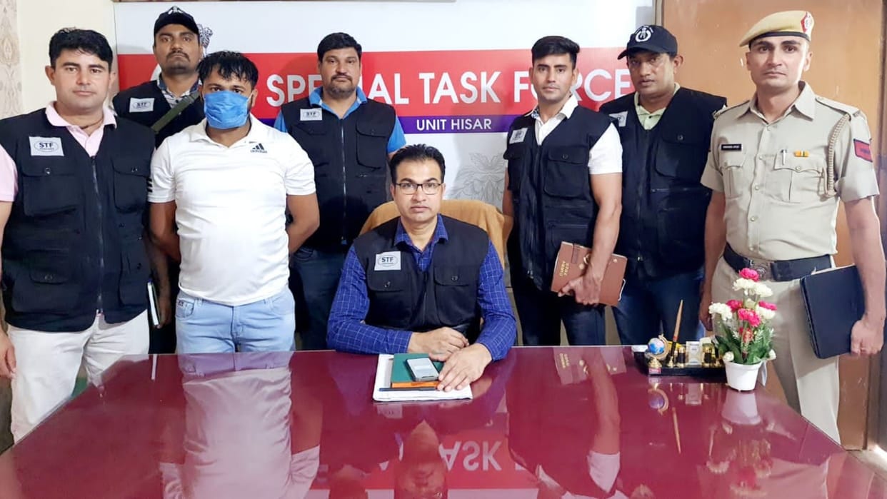 Hisar STF arrested 25 thousand rewarded crook of Jogendra Gyeong gang
