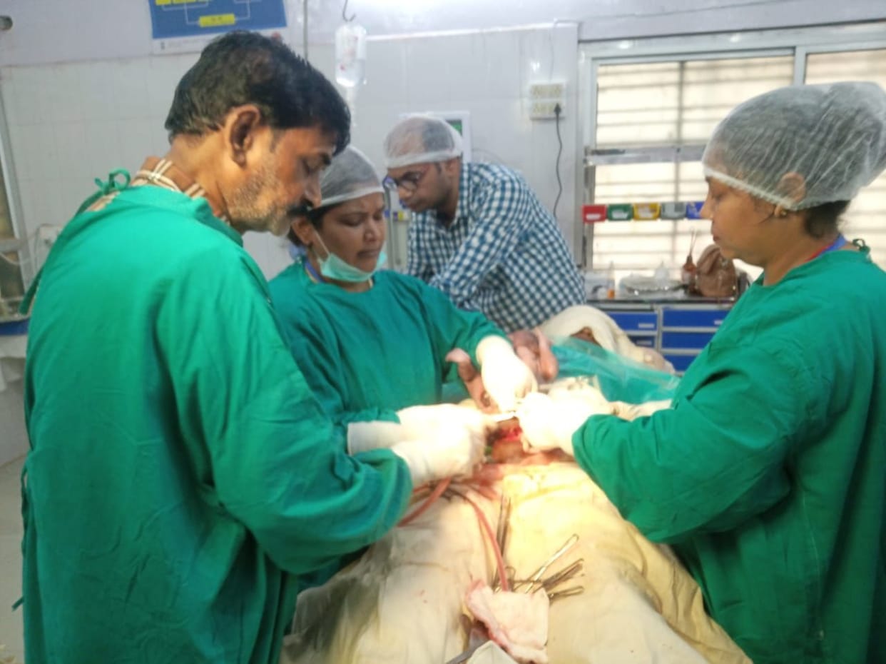 First caesarean delivery in CHC