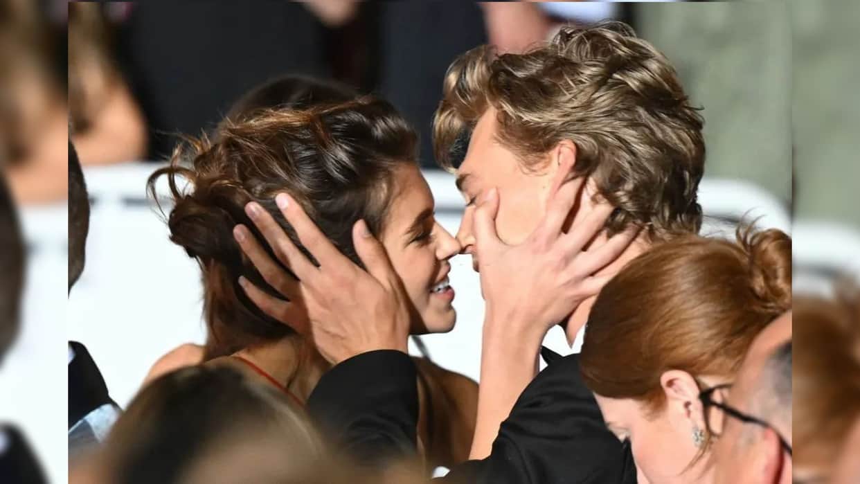 cannes film festival 2022 american kaia gerber kissed actor boyfriend austin butler at cannes red carpet