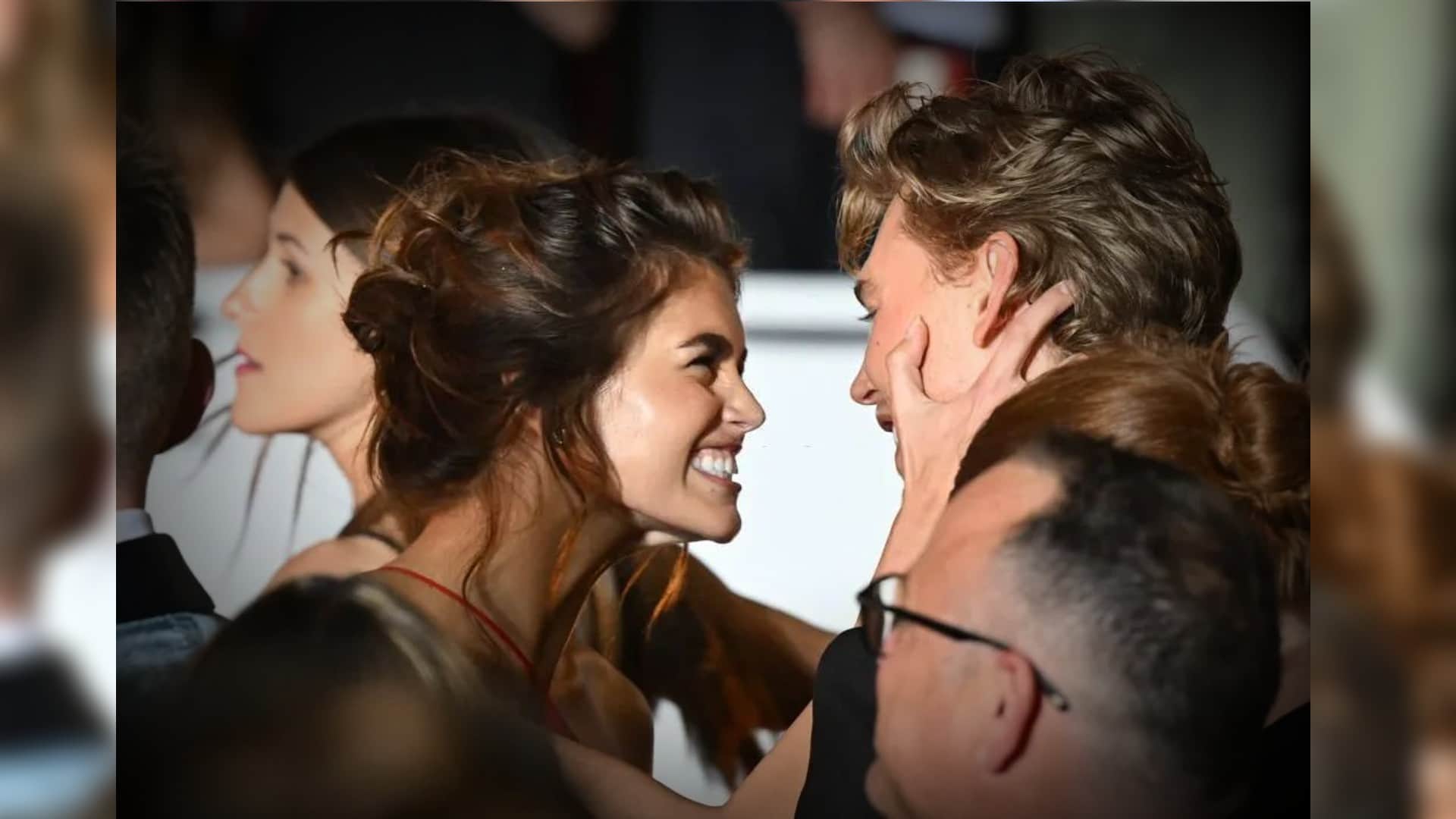 cannes film festival 2022 american kaia gerber kissed actor boyfriend austin butler at cannes red carpet