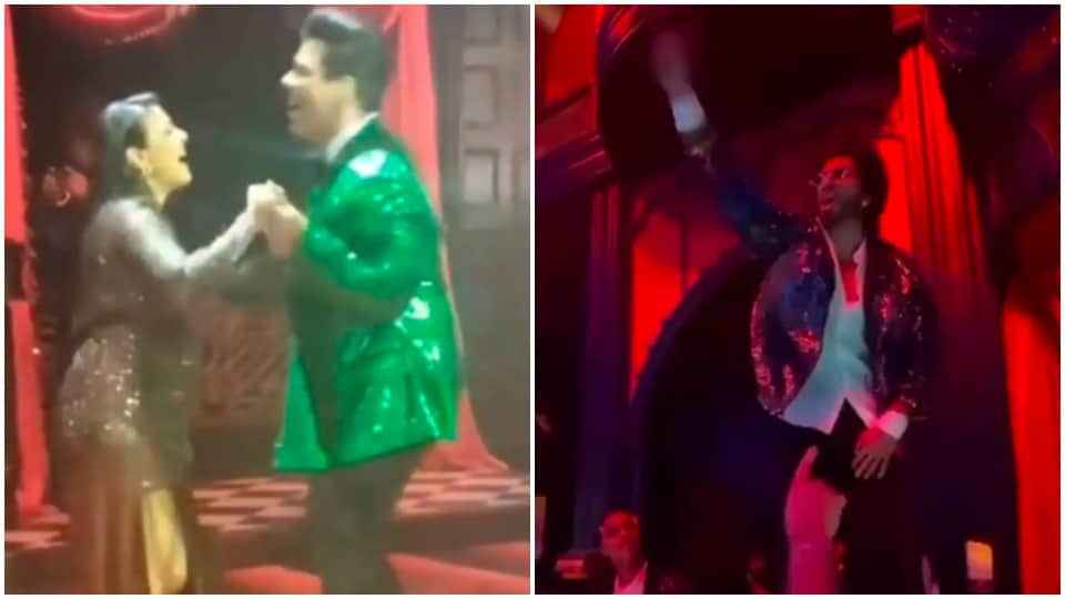 karan johar birthday party dancing videos Viral of shahrukh khan kajol and ranveer singh
