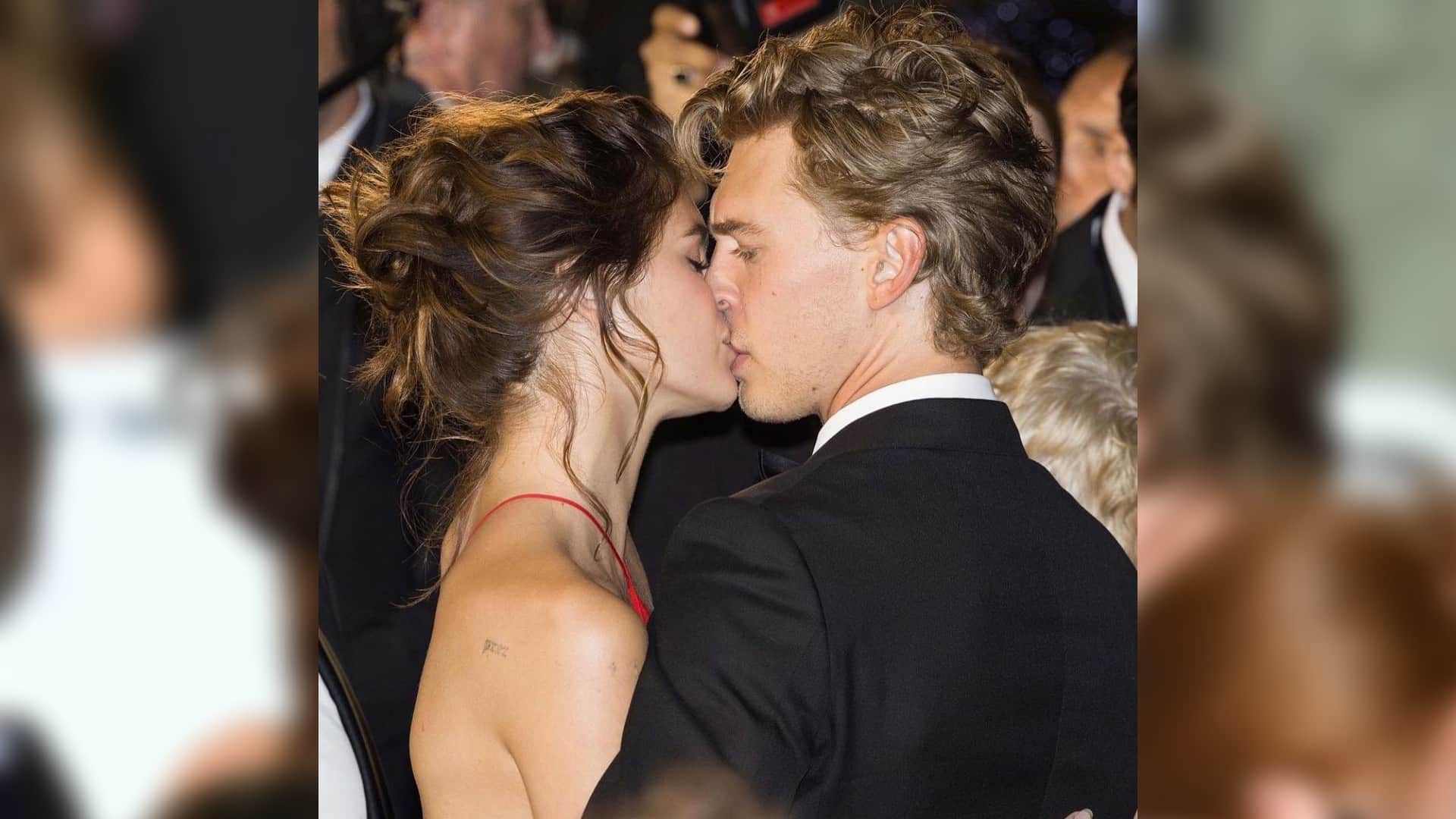 cannes film festival 2022 american kaia gerber kissed actor boyfriend austin butler at cannes red carpet