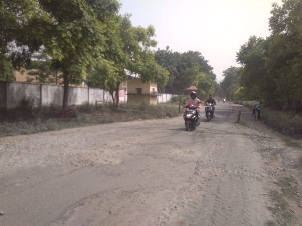 Plenty of potholes on the roads of Cantt