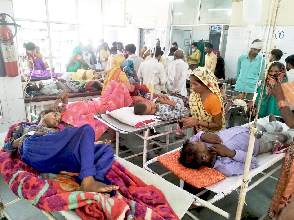 330 bed hospital, 380 patients treated