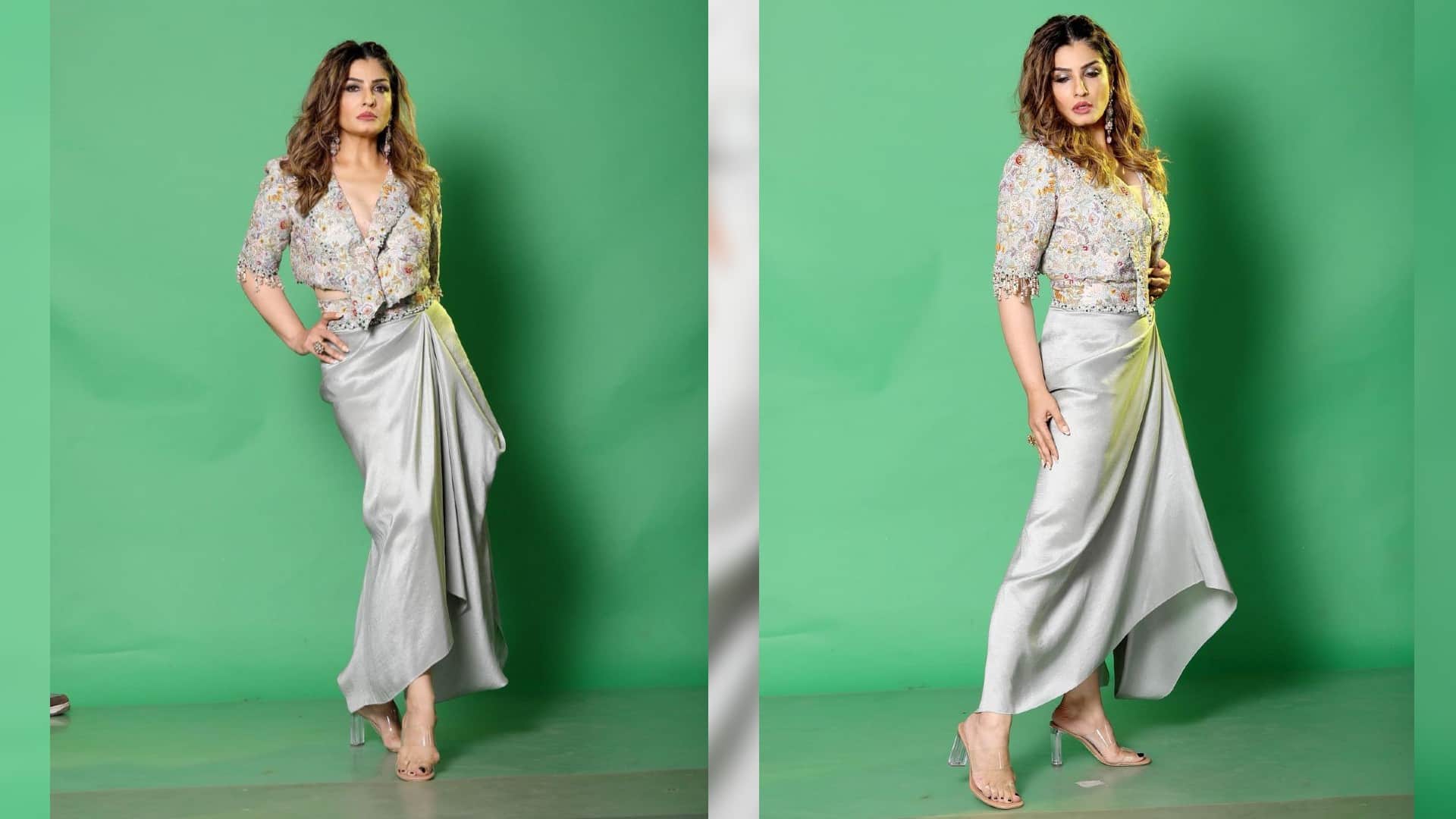Raveena Tandon shares latest pictures in Indo Western look fans says aaj bhi wahi swag