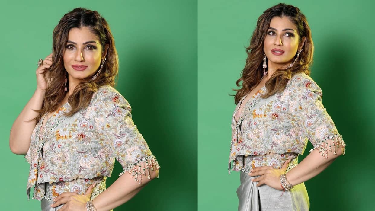 Raveena Tandon shares latest pictures in Indo Western look fans says aaj bhi wahi swag