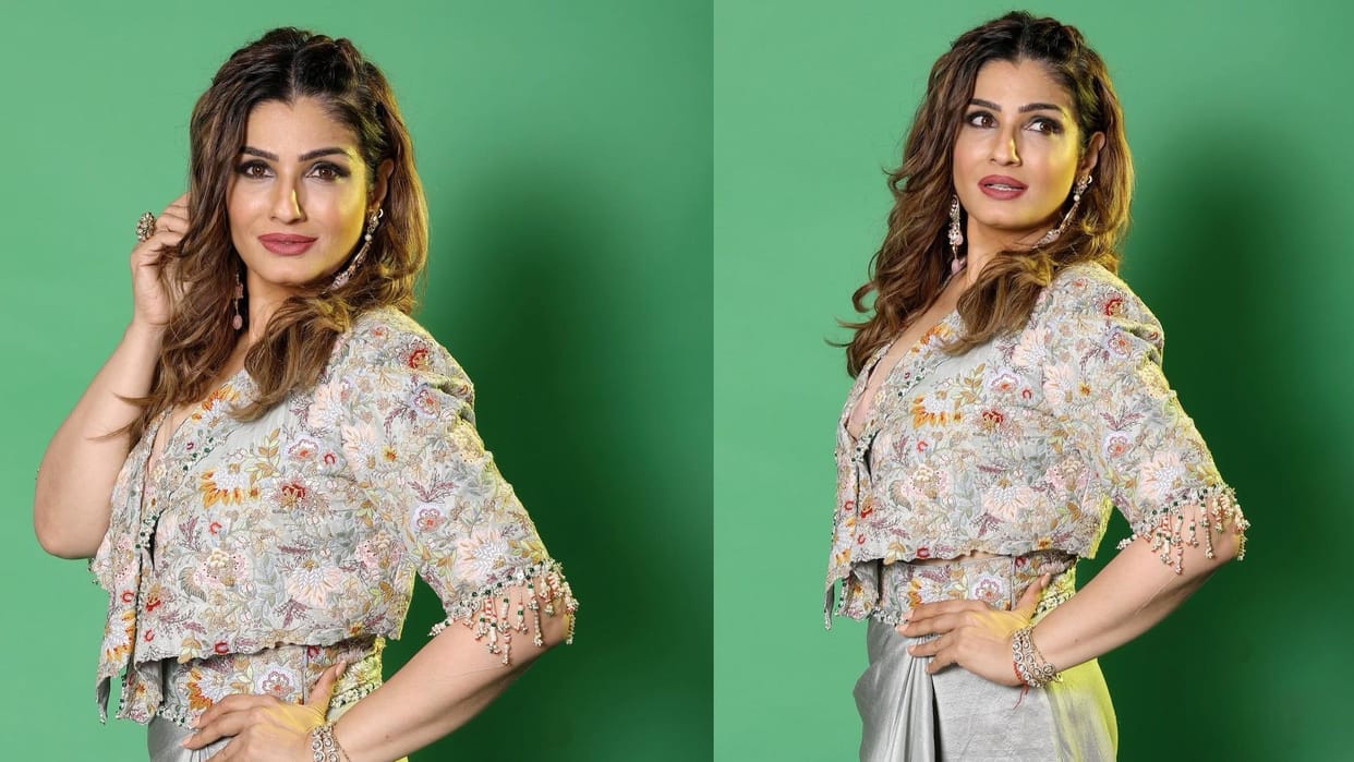 Raveena Tandon shares latest pictures in Indo Western look fans says aaj bhi wahi swag